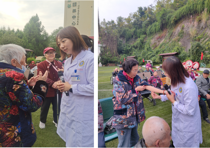 临床营养科到天乐谷开展"重阳节送健康"活动 - 南充市中心医院(川北